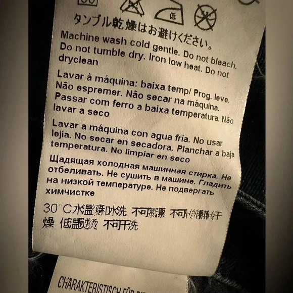 Escada navy with silvery details straight jeans size 38 - Picture 12 of 15